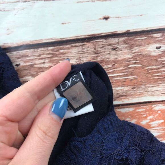 Diane von‎ furstenberg zarita laced dress navy blue - Picture 7 of 9